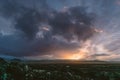 Stunning Iceland landscape photography. camping at Vulcano Kerid with a stunning sunset