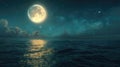 Magical Night: Romantic Moonlit Sea