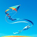 Colorful Kite Dancing in Wind
