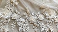 Timeless Elegance: White Wedding Lace for a Classic Bridal Look Royalty Free Stock Photo