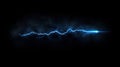 Electric Blue: Striking Lightning Effect Background Royalty Free Stock Photo