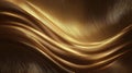 Luxurious Gold Wave Pattern Background with Elegant Metal Texture Shine Royalty Free Stock Photo