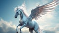 Stunning Image of a Majestic Winged Horse - The Mythical Pegasus in Flight