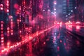 Futuristic Glitch Background with a High-Tech Vibe