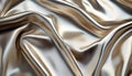 A stunning image of a textile background made of luxurious silver and gold fabric Royalty Free Stock Photo