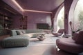 Stunning Interior Design in Mauve and Sage: Award-Winning Shiny Walls and Bionic White Accents