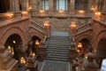 Stunning interior, highlighting the Grand Staircase,State Capitol Building,Albany,NY,2015