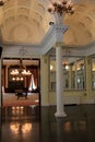 Stunning interior of popular attraction,the historic ballroom, Canfield Casino,Saratoga Springs,NY,2016 Royalty Free Stock Photo