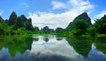 Stunning jagged mountains of Yangshou China