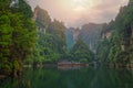 Stunning karst landscape of Baofeng Lake