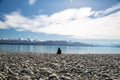 Stunning lake view in New Zealand Royalty Free Stock Photo