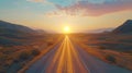 Sunrise Highway: A Majestic Route for Your Next Scenic Road Trip Royalty Free Stock Photo