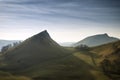 Stunning landscape of Chrome Hill and Parkhouse Hill in Peak Dis Royalty Free Stock Photo