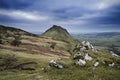 Stunning landscape of Chrome Hill and Parkhouse Hill in Peak Dis Royalty Free Stock Photo