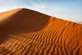 Stunning landscape of a desert with its rolling, sandy dunes and vast open spaces Royalty Free Stock Photo