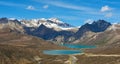Stunning landscape featuring majestic mountains and a tranquil lake in the Tibetan Plateau Royalty Free Stock Photo