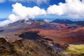 Stunning landscape of Haleakala volcano crater taken at Kalahaku overlook at Haleakala summit. Maui, Hawaii Royalty Free Stock Photo