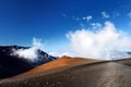 Stunning landscape of Haleakala volcano crater taken from the Sliding Sands trail, Maui, Hawaii Royalty Free Stock Photo