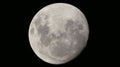 A stunning landscape image of a full moon with a backdrop of dark night sky