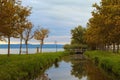 Stunning landscape of Lake Balaton. Famous touristic place and travel destination in Hungary. Nice place for walking