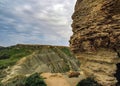 Stunning landscape of Maltese nature Qarraba between Gnejna bay and Ghajn tuffieha bay Riviera, Ta Lippija, Mgarr, Malta