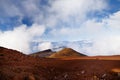 Stunning landscape view of Haleakala volcano area seen from the summit. Maui, Hawaii Royalty Free Stock Photo