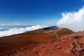 Stunning landscape view of Haleakala volcano area seen from the summit. Maui, Hawaii Royalty Free Stock Photo