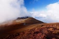 Stunning landscape view of Haleakala volcano area seen from the summit. Maui, Hawaii Royalty Free Stock Photo