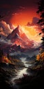 Stunning Landscape Wallpapers: Mountains, Valleys, And Digital Painting