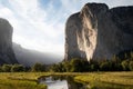 Stunning landscape of Yosemite National Park in the afternoon Royalty Free Stock Photo