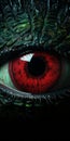 Stunning Leviathan Eye Close-up: Realistic Dragon Concept Art