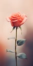 Minimalist Mobile Wallpaper: Elegant Rose In Sharp Focus