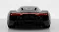 Dark concept supercar rear profile in studio setting Royalty Free Stock Photo