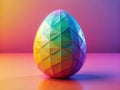 Stunning Low Poly Easter Egg 2022 Panoramic Background Perfect for EasterThemed Designs Websites or Social Media Royalty Free Stock Photo