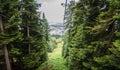 Stunning Luzern urban scenery, bird eye view from cable car from Pilatus mountain, Lucerne, Switzerland, Europe Royalty Free Stock Photo