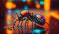 Colorful Reflective Metallic Ant Insect by Generate AI