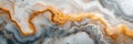 Stunning marble texture with wavy patterns in grey and orange hues for elegant backgrounds Royalty Free Stock Photo