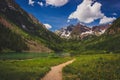 Maroon Lake and Maroon Bells Royalty Free Stock Photo