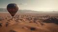 Stunning Martian Expedition: Balloon Soars Over Majestic Landscapes