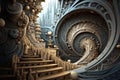Stunning and mesmerizing buildings, delving into captivating fractal dimensions. Created with generative AI tools
