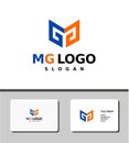 Stunning MG initial logo