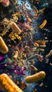 Stunning microscopic visualization of bacteria unique structures and interactions revealed