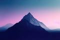 A Stunning Minimalist Background: The Majestic Solitude of a Single Mountain Royalty Free Stock Photo