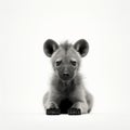 Stunning Minimalist Photography Of A Cute Hyena Capturing Japanese Minimalism