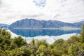 Stunning mirror lake view in New Zealand Royalty Free Stock Photo