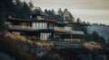 Stunning Modern Cliffside Home With Darktable Processing And Coastal Scenery