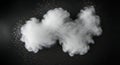 Dynamic burst of white powder against pure black Royalty Free Stock Photo