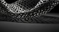Woven hyperbolic shape with dramatic shadows Royalty Free Stock Photo