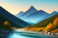 Stunning Mountain Landscape 046 Royalty Free Stock Photo
