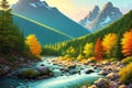Stunning Mountain Landscape 049 Royalty Free Stock Photo